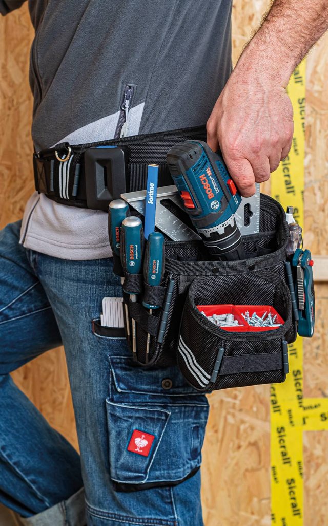 Consumables are always at hand thanks to ProClick: Tool Belt with Holder and Nail Pouch M