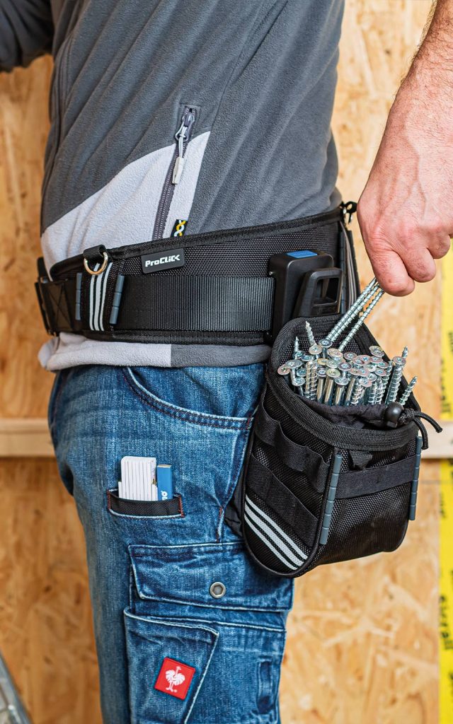 Always at hand, ProClick Belt with Holder and Nail Pouch